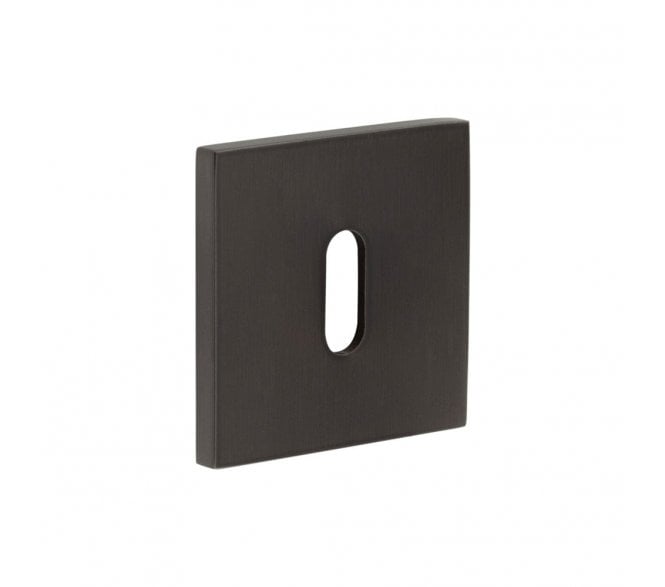 CRES GRADE 316 CR-T10 Standard Keyhole Square Rose Escutcheon - Dark Bronze PVD