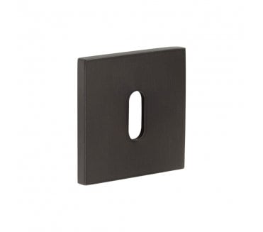 CRES GRADE 316 CR-T10 Standard Keyhole Square Rose Escutcheon - Dark Bronze PVD