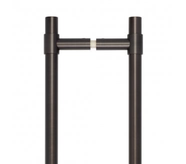 CRES GRADE 316 CRES3001 - T-Bar Pull Handles - Back To Back - 425mm - Dark Bronze PVD