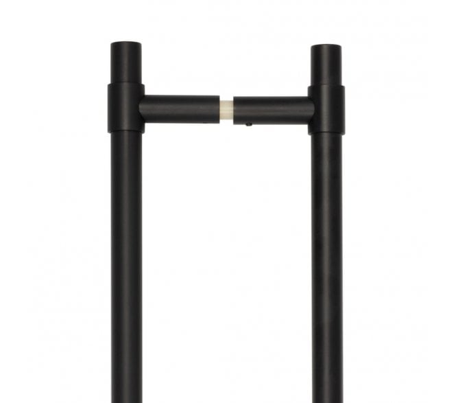 CRES GRADE 316 CRES3001 - T-Bar Pull Handles - Back To Back - 425mm - Matt Black PVD