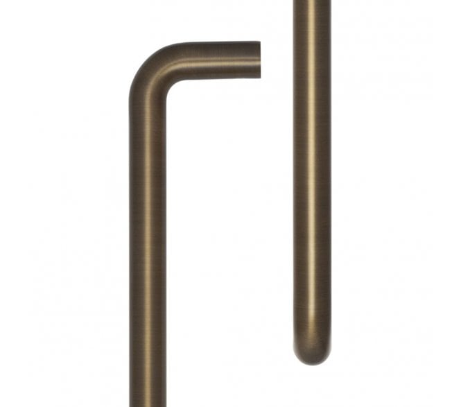 CRES GRADE 316 CRES3002 - D Pull Handle - Bolt Through - 425mm - Antique Brass PVD