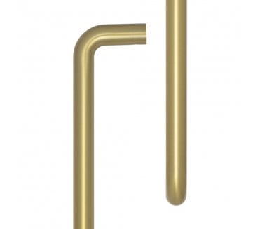 CRES GRADE 316 CRES3002 - D Pull Handle - Face Fix - 425mm - Satin Brass PVD