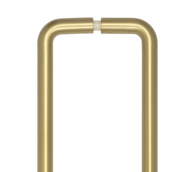 CRES GRADE 316 CRES3002 - D Pull Handles - Back To Back - 425mm - Satin Brass PVD