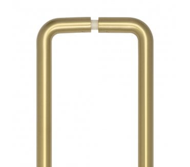 CRES GRADE 316 CRES3002 - D Pull Handles - Back To Back - 425mm - Satin Brass PVD