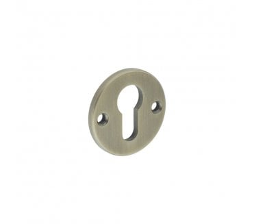 CRES GRADE 316 Euro Escutcheon - Face Fixed - Antique Brass PVD