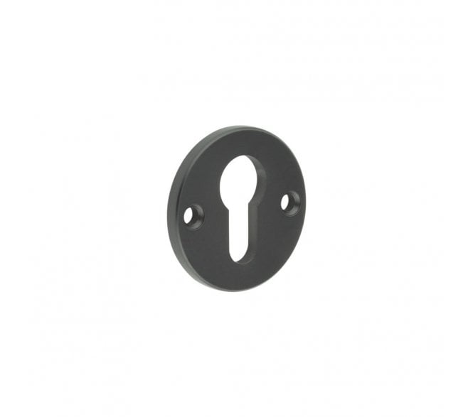 CRES GRADE 316 Euro Escutcheon - Face Fixed - Matt Black PVD