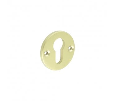 CRES GRADE 316 Euro Escutcheon - Face Fixed - Satin Brass PVD
