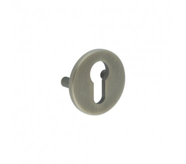 CRES GRADE 316 Euro Escutcheon - Lug Fixed - Antique Brass PVD