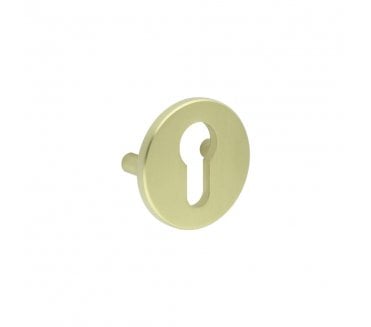 CRES GRADE 316 Euro Escutcheon - Lug Fixed - Satin Brass PVD
