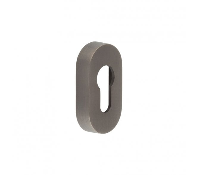CRES GRADE 316 Oval Euro Profile Escutcheon - Dark Bronze PVD