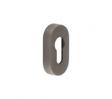 CRES GRADE 316 Oval Euro Profile Escutcheon - Dark Bronze PVD