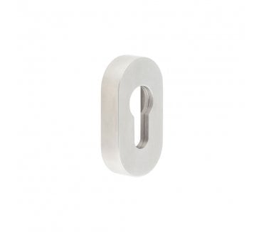 CRES GRADE 316 Oval Euro Profile Escutcheon - Satin Stainless Steel