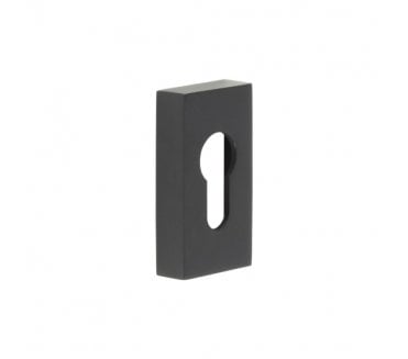 CRES GRADE 316 Rectangular Euro Profile Escutcheon - Matt Black PVD