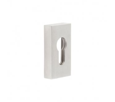 CRES GRADE 316 Rectangular Euro Profile Escutcheon - Satin Stainless Steel