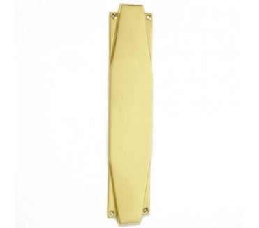 Croft Hardware 7011 Art Deco Finger Plate 305x65mm - Polished Brass (PB)