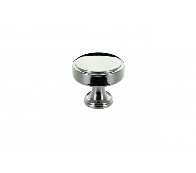 Crofts & Assinder Mazak Calgary Cabinet Cup Knob (35mm) - Satin Nickel