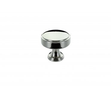 Crofts & Assinder Mazak Calgary Cabinet Cup Knob (35mm) - Satin Nickel