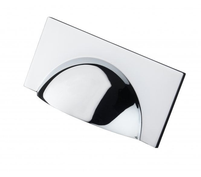 Crofts & Assinder Monmouth Squared Drawer Cup Pull - Polished Chrome