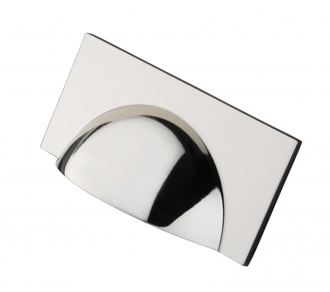 Crofts & Assinder Monmouth Squared Drawer Cup Pull - Polished Nickel