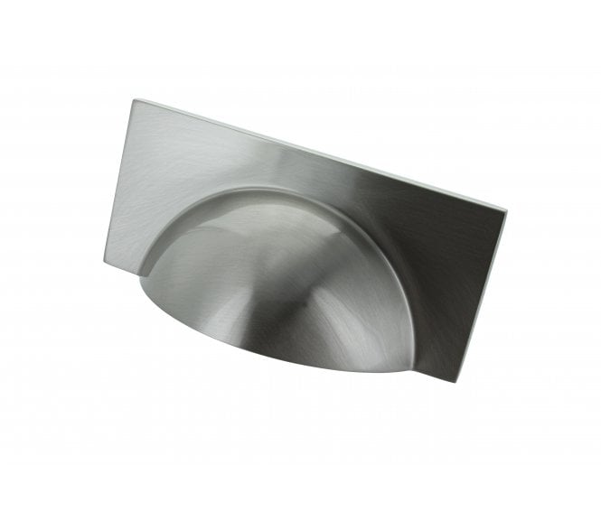 Crofts & Assinder Monmouth Squared Drawer Cup Pull - Satin Nickel
