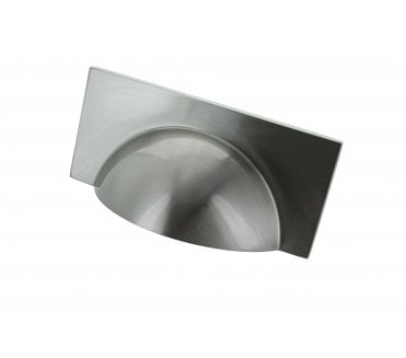 Crofts & Assinder Monmouth Squared Drawer Cup Pull - Satin Nickel