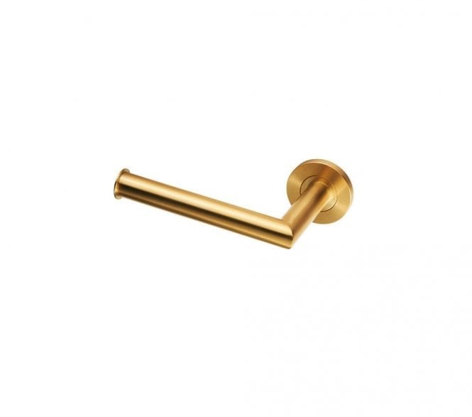 DeL'eau LX07 Stainless Steel Toilet Roll Holder - Satin PVD Brass