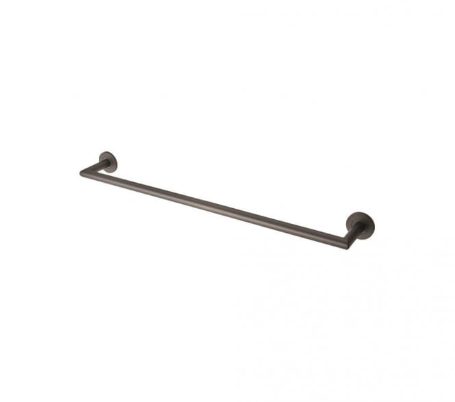 DeL'eau LX22 Stainless Steel Single Towel Rail 650mm - Matt Black