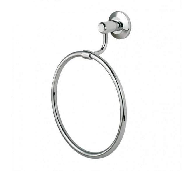 DeL'eau Tempo LW05 Towel Ring - Polished Chrome