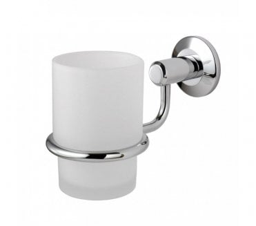 DeL'eau Tempo LW12 Single Tumbler & Holder - Polished Chrome