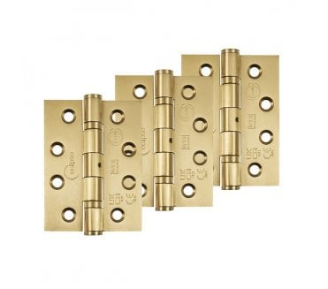 Eclipse 102x76mm Grade 13 Ball Bearing Butt Hinges (Pack of 3) - Satin Brass