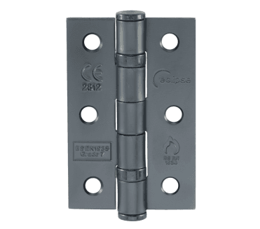 Eclipse 14100 Grade 7 Ball Bearing Butt Hinges (Pair) - 76x51mm - Matt Black