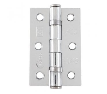 Eclipse 14102 Grade 7 Ball Bearing Butt Hinges (Pair) - 76x51mm - Polished Chrome