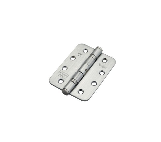 Eclipse 14104 Grade 11 Ball Bearing Butt Hinges (Pair) (RADIUS) - 102x76mm - Satin Chrome