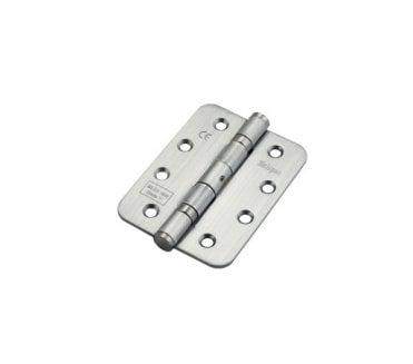 Eclipse 14104 Grade 11 Ball Bearing Butt Hinges (Pair) (RADIUS) - 102x76mm - Satin Chrome