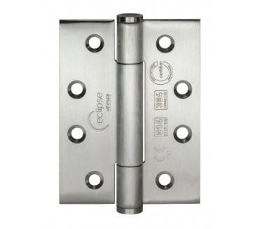 Eclipse 14329 Grade 14 Polymer Bearing Hinges (Pair) - 102x76mm - Satin Stainless Steel