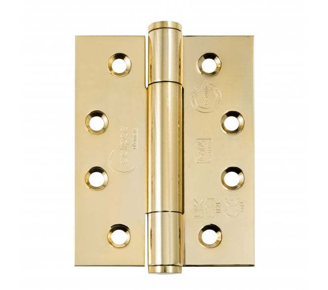 Eclipse 14329EBP Grade 14 Polymer Bearing Hinges (Pair) - 102x76mm - Polished Brass