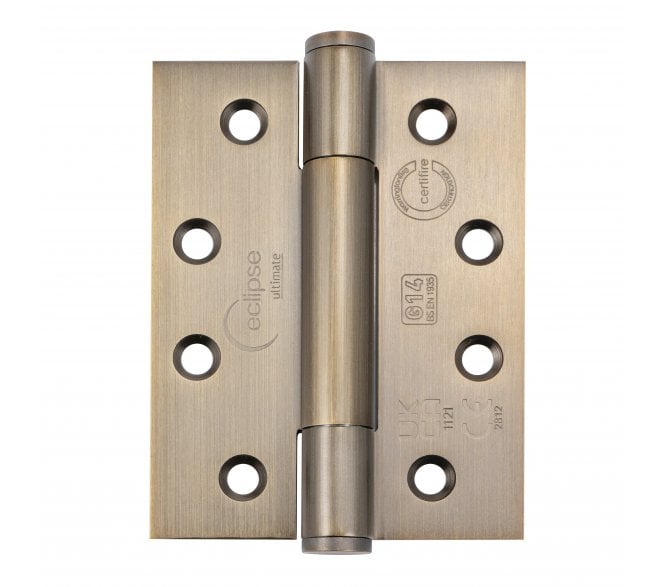 Eclipse 14329MAB Grade 14 Polymer Bearing Hinges (Pair) - 102x76mm - Antique Brass