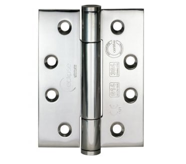 Eclipse 14330 Grade 14 Polymer Bearing Hinges (Pair) - 102x76mm - Polished Stainless Steel