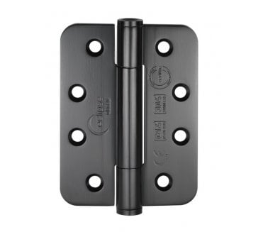 Eclipse 14331 Grade 14 Polymer Bearing Hinges (Pair) - 102x76mm - Matt Black (Radius)