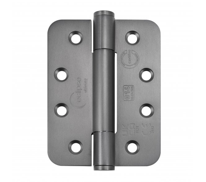 Eclipse 14332DBZ Grade 14 Polymer Bearing Hinges (Pair) - 102x76mm - Dark Bronze (Radius)