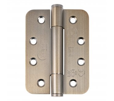 Eclipse 14332MAB Grade 14 Polymer Bearing Hinges (Pair) - 102x76mm - Antique Brass (Radius)