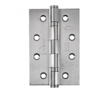 Eclipse 14341 Grade 7 Slim Knuckle Ball Bearing Hinges (Pair) - 102x67mm - Satin Stainless Steel