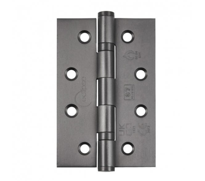 Eclipse 14341DBZ Grade 7 Slim Knuckle Ball Bearing Hinges (Pair) - 102x67mm - Dark Bronze