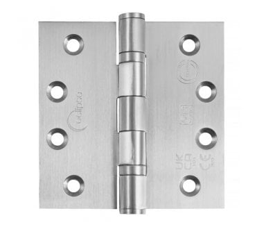 Eclipse 14841 Grade 13 Ball Bearing Butt Hinges (Pair) - 102x102mm - Satin Stainless Steel