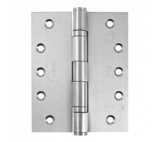 Eclipse 14842 Grade 13 Ball Bearing Butt Hinges (Pair) - 127x102mm - Satin Stainless Steel