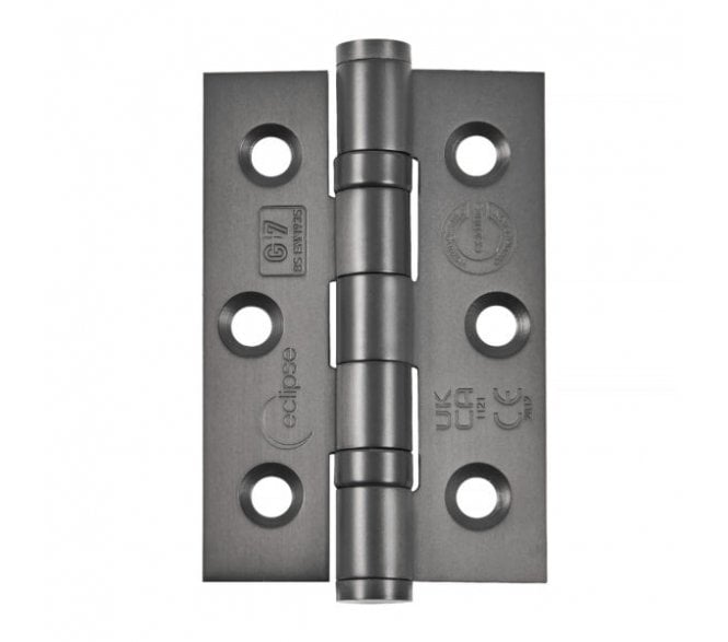 Eclipse 14852DBZ Grade 7 Ball Bearing Butt Hinges (Pair) - 76x51mm - Dark Bronze