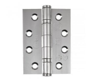 Eclipse 14853 Grade 13 Ball Bearing Butt Hinges (Pair) - 102x76mm - Polished Stainless Steel