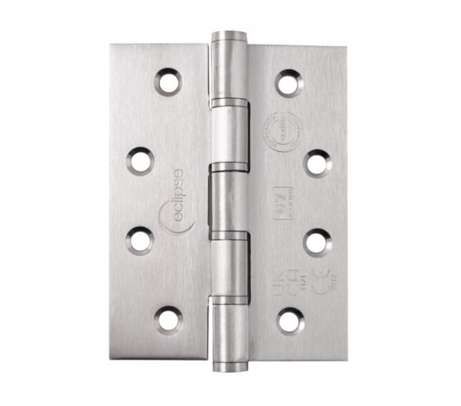 Eclipse 14856 Grade 7 Washered Hinges - 102x76mm - Satin Stainless Steel