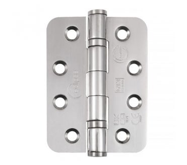 Eclipse 14872 Grade 13 Ball Bearing Butt Hinges (Pair) (RADIUS) - 102x76mm - Polished Stainless Steel
