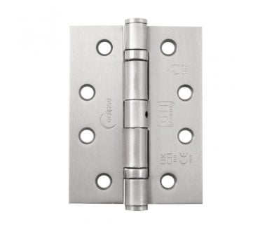 Eclipse 14877 Grade 11 Ball Bearing Hinges (Pair) - 102x76mm - Satin Nickel